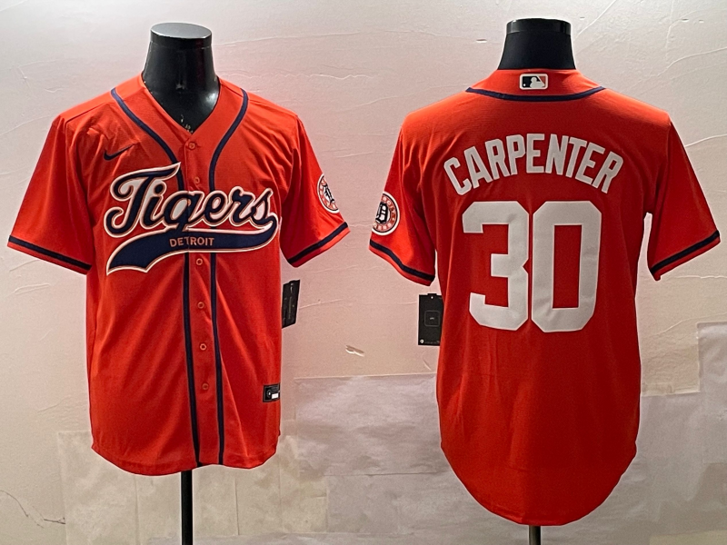 Men's Detroit Tigers Kerry Carpenter #30 Orange Jersey